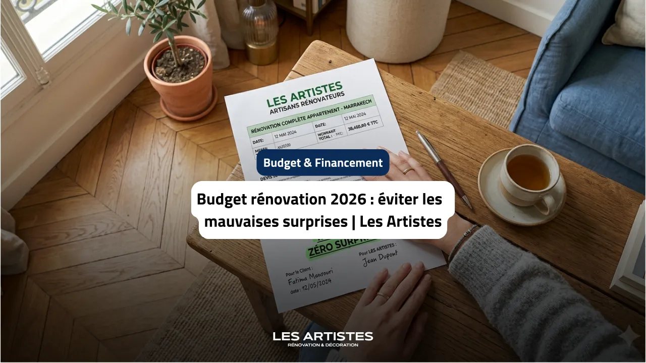 Les Artistes SARL - Budget renovation 2026 eviter les mauvaises surprises Les Artistes